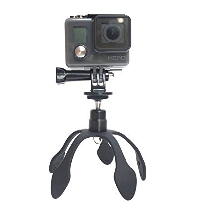 Itestoo Flexible Stand/Holder Mini Tripod Mount Portable for Smart Phone, GoPro,Camera and Other Digital Devices (Black)