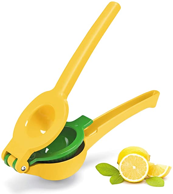 Manual Juicer Lemon Lime Squeezer,Metal Juicer Citrus Squeezer Press,Professional Hand Juicer Kitchen Tool(2-in-1)
