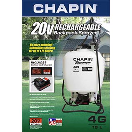 Chapin International Rechargeable 4 Gallon 20v Battery Sprayer