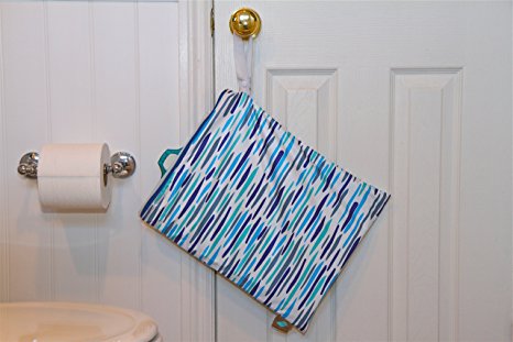 Spray Pal - Cloth Diaper Sprayer Splatter Shield with Storage Wetbag (Blue Stones)