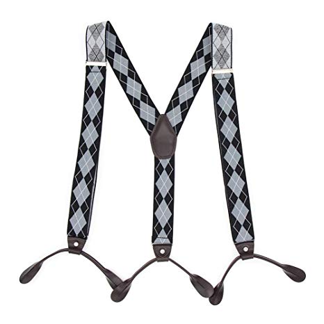 Suspenders for Men Adjustable Elastic Tuxedo Suspenders Mens Fashion Pants Braces