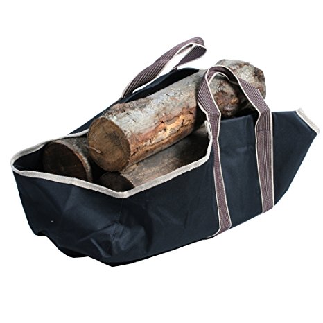 Portable Canvas Heavy Duty Log Carrier Makes Moving Logs Easy