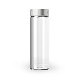 Boroux - Pure Borosilicate Reusable Glass Water Bottle with Stainless Steel Lid BPA Free Non-Leaching Seal and Dishwasher Safe 169 oz