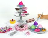 Sophias 18 Doll Dessert Set with Desserts Serving Plates Utensils and Trays 39-Piece