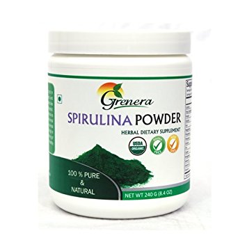Grenera Organic Spirulina Powder 240 gram / Free Shipping
