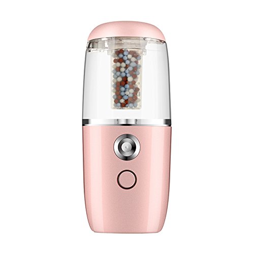 Ultrasonic Cool Mist Humidifier,8SANLIONE Portable Silent Scrambler, Waterless Auto Off, Auto Home Office Yoga Sprayer (Pink)