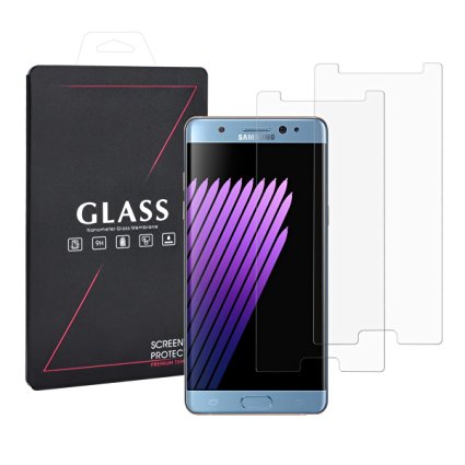 [2 Pack] Galaxy Note 7 Screen Protector, MRSLONG® [Tempered Glass] Note 7 Glass Screen Protector (5.7")- [Easy-Install Wings] -0.25mm HD Ultra Clear [Lifetime Warranty]