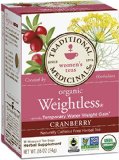 Traditional Medicinals Organic Weightless Cranberry 16-Count Boxes Pack of 6
