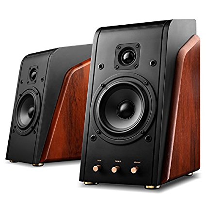 Swans - M200MKII - Powered 2.0 Bookshelf Speakers - Wooden cabinet - Powerful bass and clear treble - CES Award Winner - HiFi Speakers