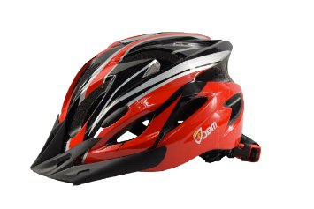 JBM Adult Cycling Bike Helmet Specialized for Mens Womens Safety Protection Red  Blue  Yellow