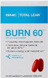 GNC Total Burn Nutritional Supplement Cinnamon Flavored 60 Count