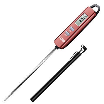 Habor Meat Thermometer, Instant Read Thermometer Digital Cooking Thermometer, Candy Thermometer with Super Long Probe for Kitchen BBQ Grill Smoker Meat Oil Milk Yogurt Temperature