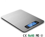Mosiso Digital Kitchen Scale in Refined Stainless Steel with Fingerprint Resistant Coating 1111 lbs Edition