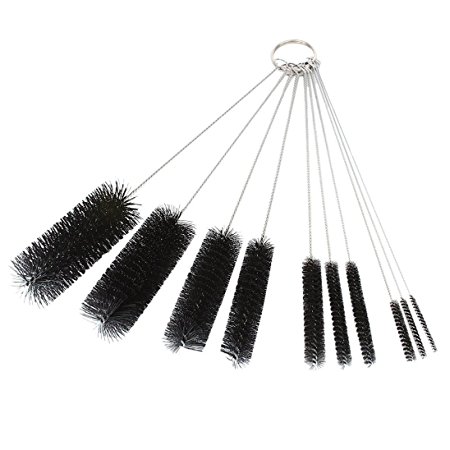 Dxg 8.2 Inch Nylon Tube Brush Set Cleaning Brush Set for Drinking Straws, Glasses, Keyboards, Jewelry Cleaning, Set of 10