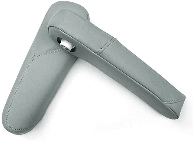 1 Pair Gray Leather Armrest Arm Rest Cover Upholstery For Honda CR-V 07 08 09 4-Door