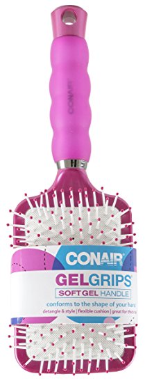 Conair Gel Grips Paddle B Size Ea Conair Gel Grips Paddle Brush 1ct (Colors & style may vary)