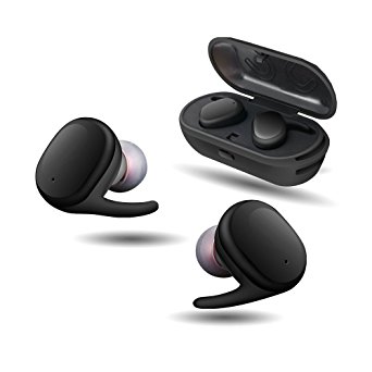 Wireless Bluetooth Headphones, True Wireless Sport Earphones Dual V4.1 Waterproof HD Stereo Sweatproof Earbuds for Gym Running Noise Cancelling Headsets from WOWOGO ( S9100)
