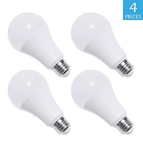 BWL Led bulbs, A21, 15 Watt (100 Watt Equivalent), 5000K Daylight, 1500 Lumens,UL-Listed[E346471] ,Energy Star, 4-Pack
