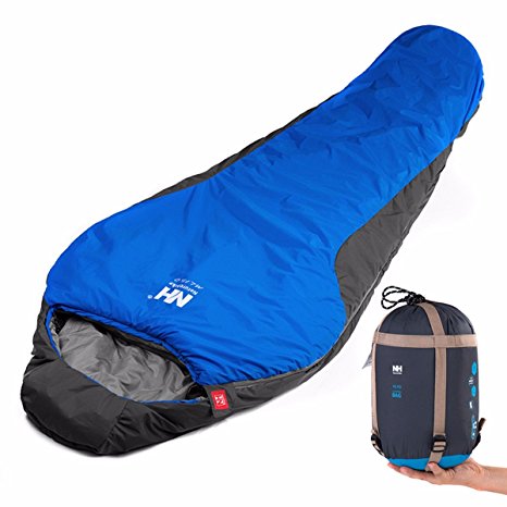 MIGICSHOW Sleeping Bag Lightweight Portable Waterproof Comfort With Compression Sack For 4 Traveling, Camping, Hiking, & Outdoor Activities (190 30)x83cm Blue