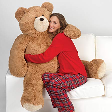 Vermont Teddy Bear - Giant Teddy Bear Valentines Day, Teddy Bear for Girlfriend, 4 Feet Tall, Brown