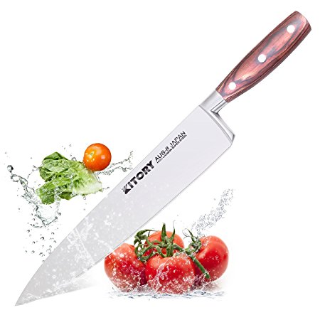 8.5 Inch Chef Knife, - Japanese AUS 8 Steel-Stainless Steel High Carbon Sharp Blade, japanese chef knife professional