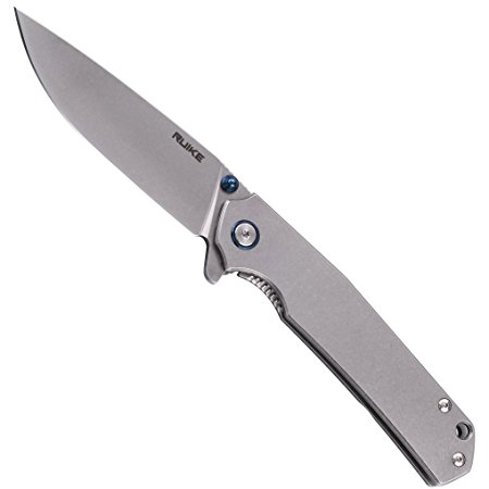 Ruike RKEP801SF Framelock Folding Knife 3.5" Stonewash Blade/Handle