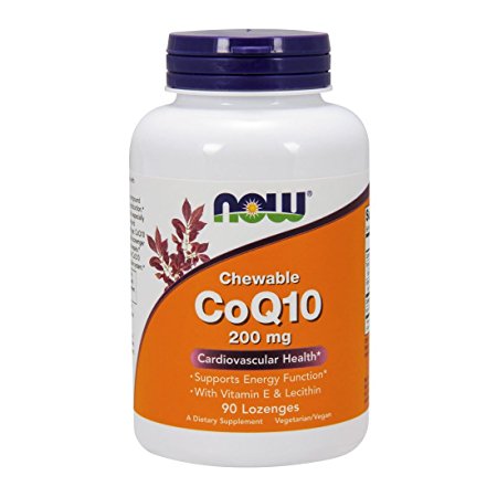 NOW CoQ10 200 mg,90 Lozenges