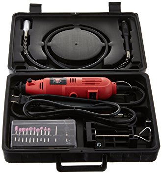 Neiko 10657 Portable 120V Die Grinder Rotary Tool, Flexible Shaft | Complete Kit with Bits & Accessories | 40-Piece Set