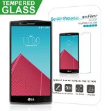 LG G4 Screen Protector Glass amFilm 25D Rounded Edge Tempered Glass Screen Protector for LG G4 LGG4 2015 T-moible Sprint ATT Verizon 1-Pack Lifetime Warranty