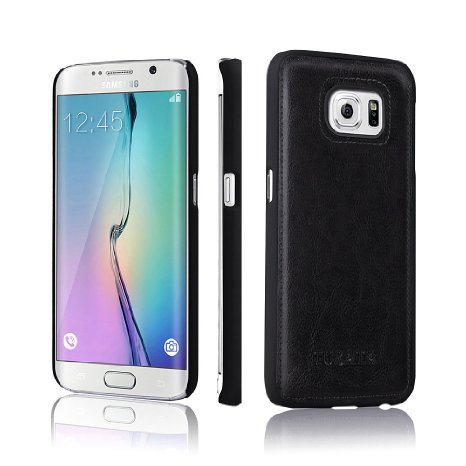Not for S6S6 Edge CaseGalaxy S6 Edge Case - TURATA Premium PU Leather Surface Coated Non Slip Slim Fit PC Frame Hard Case Cover for Samsung Galaxy S6 Edge G9250