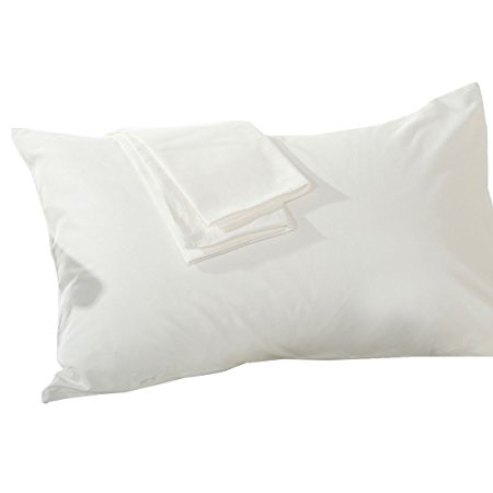 uxcell Pillow Cases Covers Pillowcases Protectors King Size Housewife Egyptian Cotton 250 Thread Count Set of 2, White