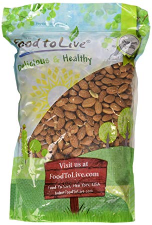 Raw Almonds By Food to Live (Whole, Shelled, Unsalted, Kosher, Bulk) — 4 Pounds
