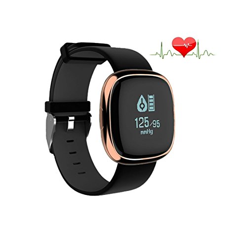 Waterproof Bluetooth Smart Watch with Blood Pressure /Heart Rate / Sleep Monitor Sports Fitness tracker Watch smart band Pedometer for IOS Android Smartphone