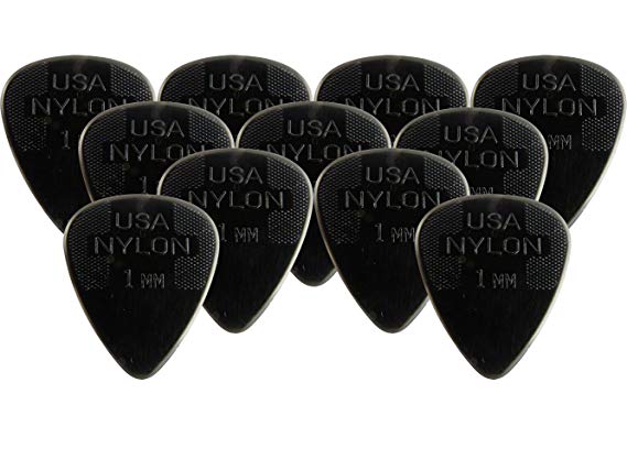 Dunlop 44P100 1.0mm Nylon Standard Guitar Picks, 12-Pack