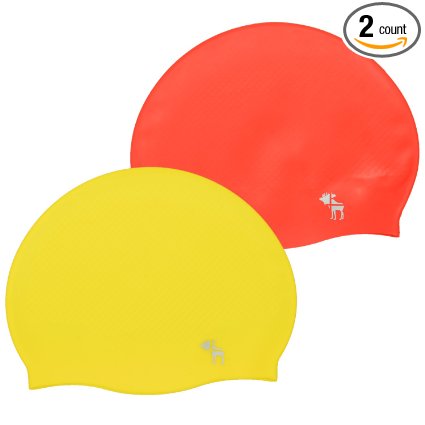 The Friendly Swede Silicone Swim Caps (2 Pack)
