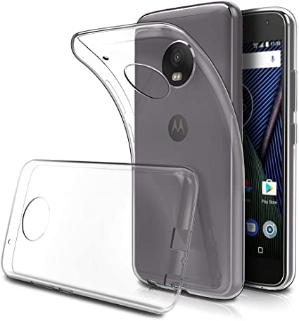 LuluMain Soft TPU Transparent Fit Protector Case for Motorola Moto G5 Plus, Anti Slip, Scratch Resistant