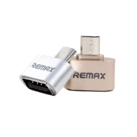 Joyshare Micro USB OTG to USB Adapter - Micro USB Male OTG to USB Female Adapter - Gold - 1 Pack