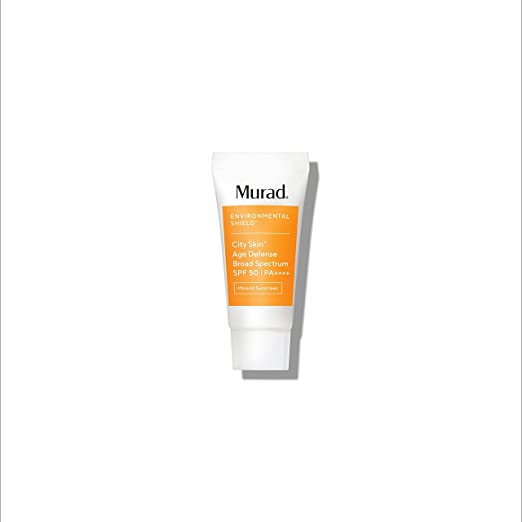 Murad Environmental Shield City Skin Age Defense Broad Spectrum SPF 50-100% Mineral Sunscreen - Blue Light Defense - SPF 50 Environmental Defense Sunscreen - Light Sunscreen for Face