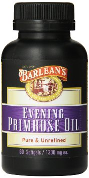 Barleans Organic Oils Organic Evening Primrose Oil Softgels 60-Count Bottle