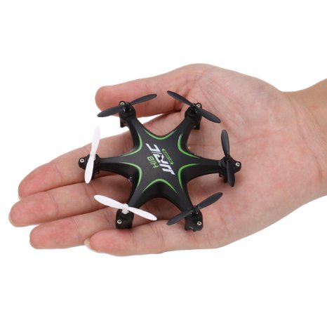 Coocheer JJRC H18 Mini Drone Nano Hexacopter Toy 360 Degree Flips RC Quadcopter with Transmitter 24Ghz 4CH 6-Axis Black