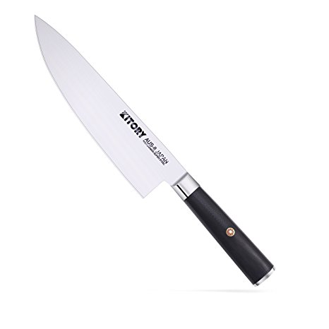 Kitory Chef's Knife 8.5 inch - Knight Series - Best Quality Japanese AUS-8 Stain & Corrosion Resistant Multi-functional Knife(G10)