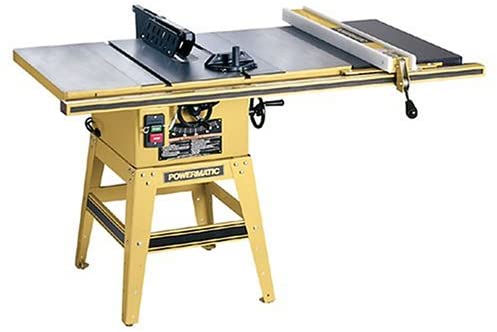 Powermatic 1791227K Model 64 Artisan 10-Inch Left Tilt 1-1/2-Horsepower Contractor Saw with 30-Inch Accu-Fence and 2 Cast Iron Extension Wings, 115/230-Volt 1-Phase