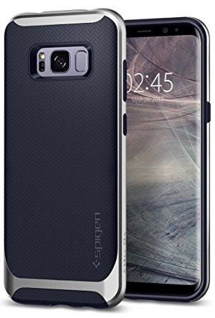 Galaxy S8 Plus Case, Spigen Neo Hybrid - Flexible Inner Protection and Reinforced Hard Bumper Frame for Samsung Galaxy S8 Plus (2017) - Arctic Silver