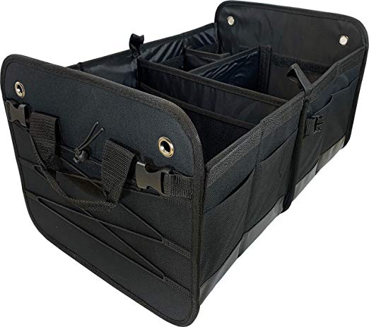 RV Rhodes Collapsible Portable Multi Compartments Trunk Organizer, Black