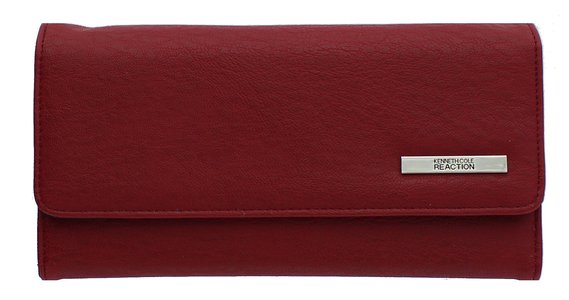 Kenneth Cole Reaction Trifold Clutch Tri-Ed and True