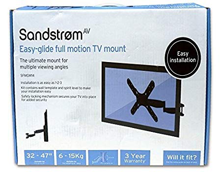 Sandstrom SFMGM14 Easy Glide Cantilever TV Wall Mount / Bracket