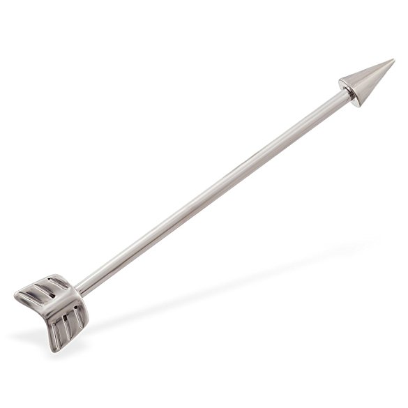 Arrow Industrial Barbell 316L Surgical Steel 14G 1 1/2"(37mm) Length