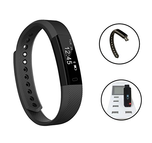 MRS LONG Fitness Tracker YG3 Activity Tracker Wristband Bracelet Pedometer Wireless Bluetooth 4.0 Steps Distance Calorie Sleep Swipe Touch Screen Call Message Reminder for iOS and Android