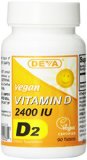 Deva Vegan Vitamins Vegan Vitamin D 2400 IU 90-Count
