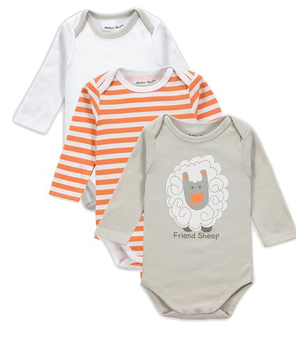 Mother Nest Onesies Baby Bodysuits 0-12 Months Boys/Grils(3 Pack)
